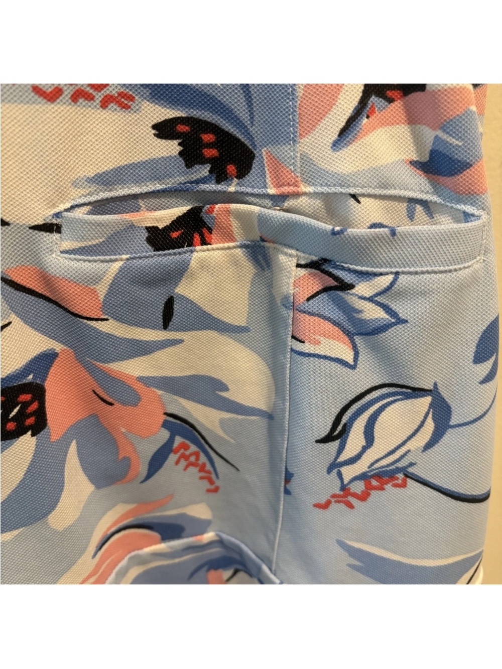 Ralph Lauren Polo Golf Dress Blue Floral Athletic Active Preppy Made In Peru L - Picture 6 of 9